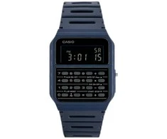 Laikrodis CASIO Laikrodžių modelis CA-53WF-2B su kalkuliatoriumi ir juoda ciferblatu