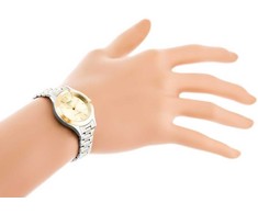 CASIO Moteriškas laikrodis LTP-1128G-9A Auksinė ir sidabrinė