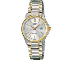 CASIO Moteriškas laikrodis LTP-1183G-7A Su datumo funkcija ir dėžute
