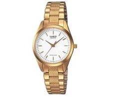 CASIO Moteriškas Laikrodis LTP-1274G-7A Aukso Apyrankė