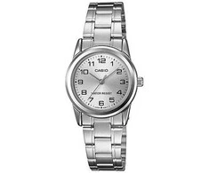 CASIO Moteriškas Laikrodis LTP-V001D-7BUDF Elegantiškas Sidabrinis