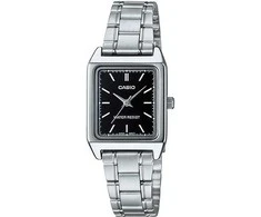 CASIO Moteriškas laikrodis LTP-V007D-1E - sidabrinis korpusas ir apyrankė
