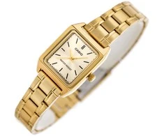 CASIO Moteriškas Laikrodis LTP-V007G-9E Aukso Dialas