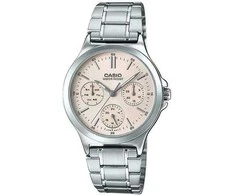 Casio Moteriškas Laikrodis LTP-V300D-4A Elegantiškas Rausvas