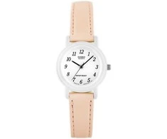 Laikrodis CASIO Moteriškas Laikrodžio Modelis LQ-139L 4B2 - Oranžinė Odinė Juosta
