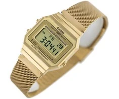 Casio Retro Unisex Laikrodis A700WMG-9A Aukso Spalvos