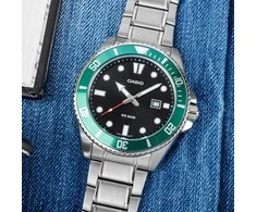 Casio Sportinis laikrodis MDV-107D-3AVEF Žalios spalvos