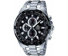 Casio Vyriškas Laikrodis EF-539D-1AVEF - Vandenį atstojantis, juodas ciferblatas
