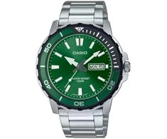 Casio Vyriškas Laikrodis MTD-125D-3A Žalias Ciferblatas
