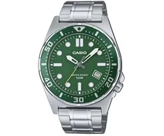 Casio Vyriškas Laikrodis MTD-135D-3A Žalias Ciferblatas