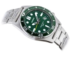 Casio Vyriškas Laikrodis MTD-135D-3A Žalias Ciferblatas