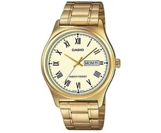 CASIO Vyriškas Laikrodis MTP-V006G-9B Pagamintas iš Nerūdijančio Plieno, Geltona Ciferblatas