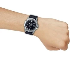 Laikrodis CASIO Vyriškas Laikrodžių MTP-VD01-1E Su Juoda Ciferblatu