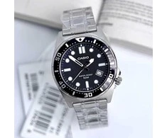 Casio Vyrų Laikrodis MTD-135D-1A Juodas Ciferblatas