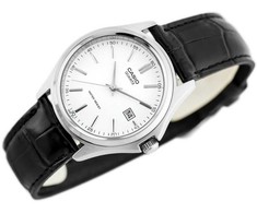 Casio Vyrų Laikrodis MTP-1183E-7ADF Juodas Odinis Dirželis