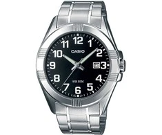 CASIO Vyrų Laikrodis MTP-1308D-1B Juodas Ciferblatas