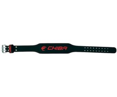 Odinis treniruočių diržas CHIBA 40810, juodos ir raudonos spalvos