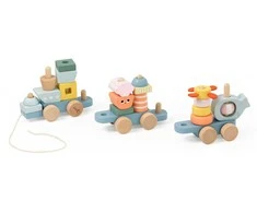 Classic World Montessori Žaislas - Ocean Kolejka, Medinė, Pastelinės Spalvos
