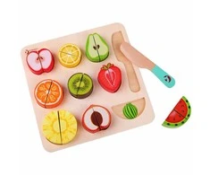 Classic World Vaisių Pjaustymo Rinkinys Montessori 20 vnt.