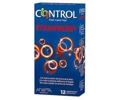 Control Prezervatyvai Braškių Skonio