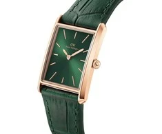 Daniel Wellington Moteriškas Laikrodis Bound Crocodile Emerald Rose Gold 22mm DW00100694