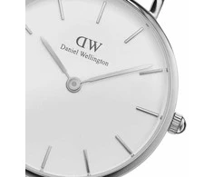 Daniel Wellington Moteriškas Laikrodis Classic Petite Sterling DW00100220 28mm Sidabrinis/ Baltas