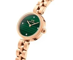 Daniel Wellington Moteriškas Laikrodis Elan Lumine Malachite Rožinė Aukso 22mm
