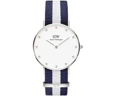 Daniel Wellington Moteriškas Laikrodis Glasgow Sidabrinis DW00100082 - Minimalistinė Elegancija