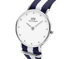 Daniel Wellington Moteriškas Laikrodis Glasgow Sidabrinis DW00100082 - Minimalistinė Elegancija