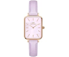 Daniel Wellington Moteriškas Laikrodis Quadro Lavender Mop 20mm Rausvas Auksas