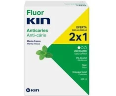 Kin Fluorkin burnos skalavimo skystis 2x500ml