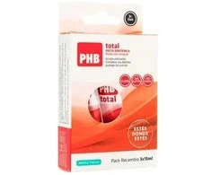 PHB Pack Adult Dantų pasta Total 3x15ml