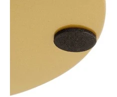 Dekoteller Dekoplatte Kerzenständer Kerzenplatte Kerzenuntersetzer aus Metall goldfarben 21,5 cm