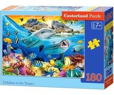 Castorland Dėlionė 180 vnt. Delfinai tropikuose