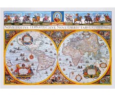 Dėlionė Wooden city Mediniai galvosūkiai su figūrėlėmis - žemėlapis „Nova Senovės terrarumas“, 505 elementai