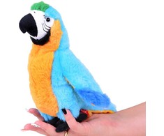 Beppe Pliušinis žaislas - mėlynoji papūga ara, 22 cm