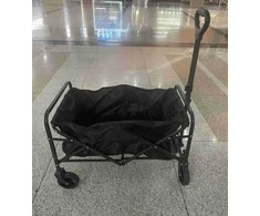 Didelis sulankstomas turizmo, transportavimo, sodo, kempingo ir paplūdimio vežimėlis