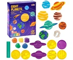 Jokomisiada Edukacinis plastilinių planetų rinkinys Saulės sistemos pelėsiai