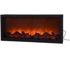 Elektrinis židinys LED 57x25 cm juodas