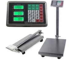 Elektroninės platforminės svarstyklės 100 kg su LCD ekranu