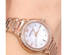 Emporio Armani Moteriškas Laikrodis AR11523 Rožinė Aukso Spalva