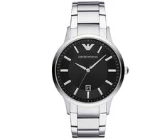 Emporio Armani Vyriškas Laikrodis AR11181 Renato - Juodas Ciferblatas, Nerūdijantis Plienas