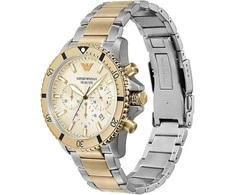 Emporio Armani vyriškas laikrodis AR11606 dviejų tonų chronografas