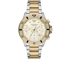 Emporio Armani vyriškas laikrodis AR11606 dviejų tonų chronografas