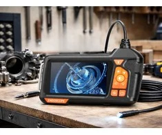 Endoskopinė inspekcijos kamera hd 5m ip67 usb 6led vamzdžiams su lcd ekranu