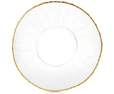 Essteller Plokščias Lėkštė Stiklinė Aukso 28 cm