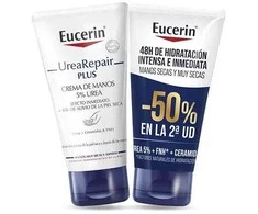 Rankų kremas Eucerin Urea Repair Plus 2U, 2 x 75 ml