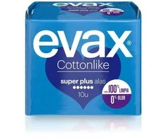 "Evax Cottonlike Súper Plus"įklotai su sparnais 10 vienetų