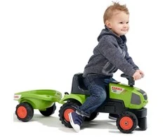 Falk traktorius su priekaba Claas Axos 310 žalias