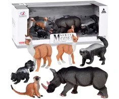 Figūros Gyvūnai Safari Skunk Rhinoceros